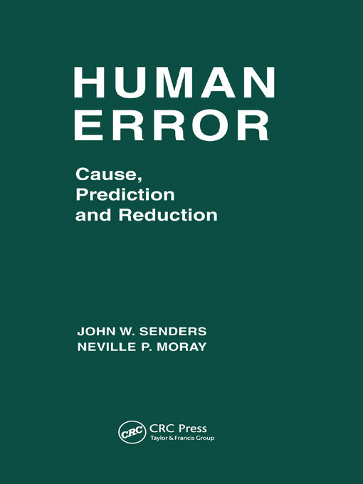 Title details for Human Error by John W. Senders - Available